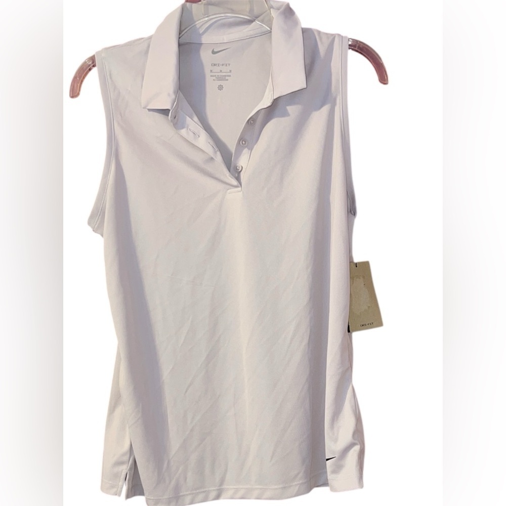 Nike Women's Sleeveless Polo Top - Light Purple M